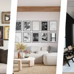 Galleria di idee pareti con quadri: composizioni eclettiche, stampe in bianco e nero e arte astratta per un tocco di stile.